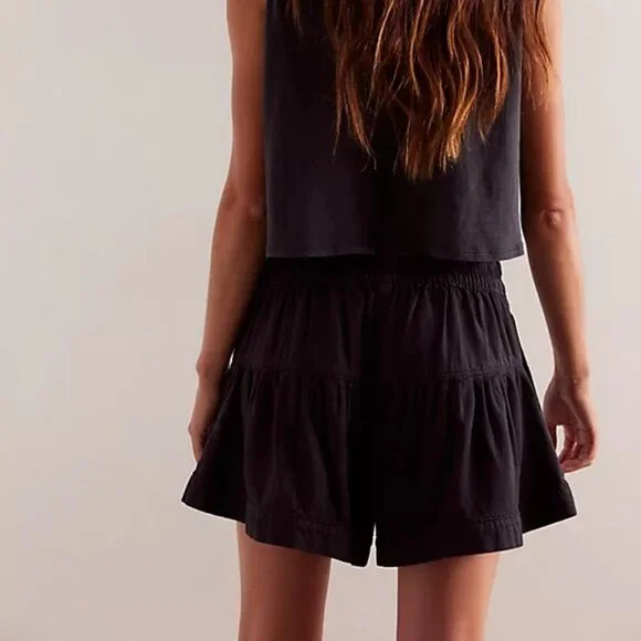 We The Free Fleur Denim Shorts Color Black - Picture 3 of 5